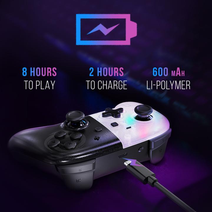 Produktbild Oniverse Onipad - Bluetooth Controller Für Nintendo Switch, PC, IOS & Android - Weiss (Switch, PC, iOS, Android)