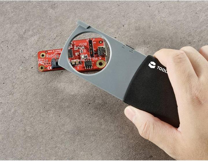 Image du produit Toolcraft TO-8997039 Loupe à main avec éclairage LED Facteur d'agrandissement : 2,5 x