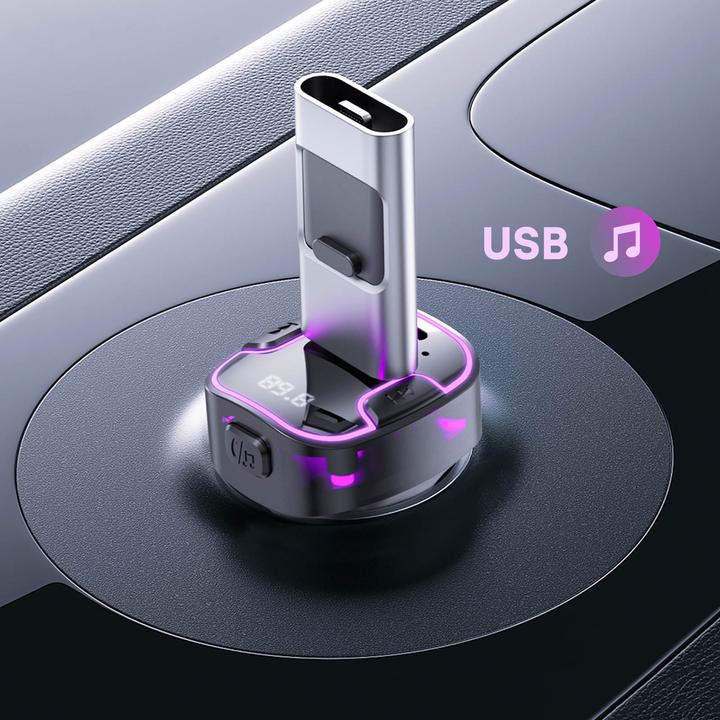Produktbild xO transmiter FM BCC12 Bluetooth MP3 Autoladegerät 3,1A schwarz