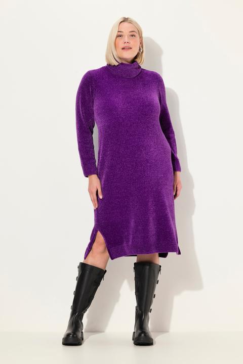 Produktbild Ulla Popken Chenille-Kleid, Strukturstrick, Rollkragen, Langarm (46, 48)