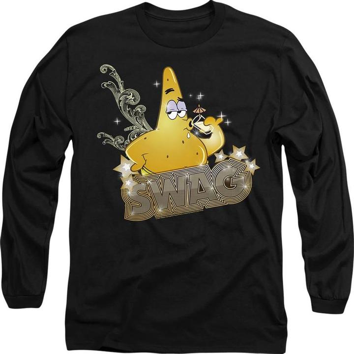 Actual product image Spongebob Squarepants Unisex Adult Patrick Has Swag T-Shirt (XXL)