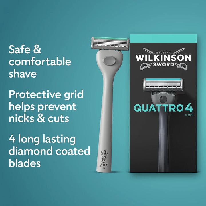 Immagine prodotto Wilkinson Quattro Essential Sensitive 9 Klingen mit gratis Griff