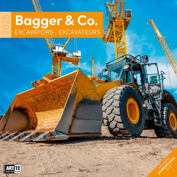 Bagger Kalender 2025 - 30x30 (30 x 30 cm)