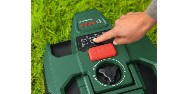 Actual product image Bosch Home & Garden VisiMow 18V-100 Solo (100 m², Without boundary wire)