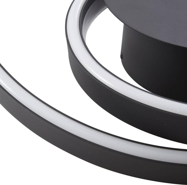 Produktbild Lindby Erlinik LED-Deckenleuchte, stepdim, schwarz (2200 lm)
