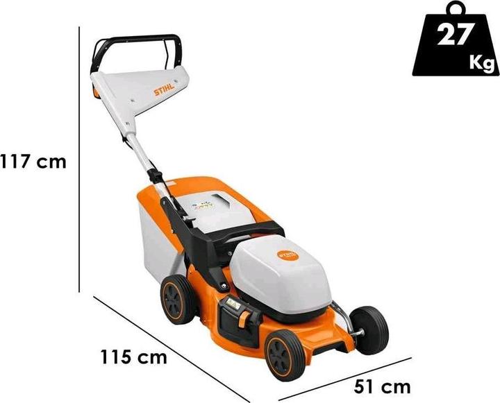 Image du produit Stihl Tondeuse à gazon sans fil RMA 248 sans batterie ni chargeur (Fonctionnement sur batterie)