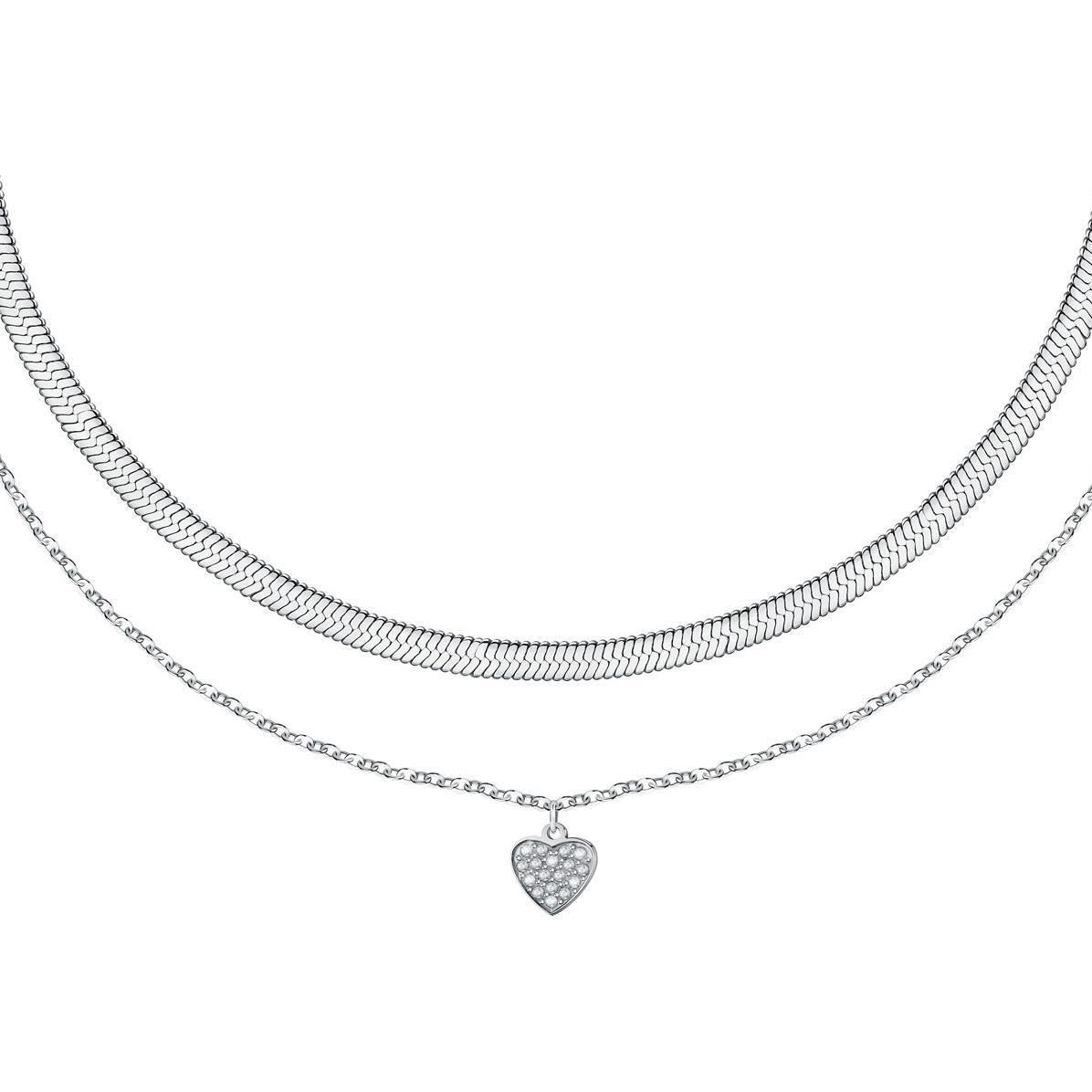 Thumbnail - La Petite Story, Halsschmuck, Love Heart Halskette, (Edelstahl, 40 - 45 cm)