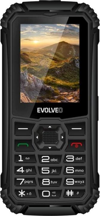 Actual product image Evolveo StrongPhone Q1 black / 2.4" / 0.3 MP / Dual SIM / IP68 (2.40", 0.30 Mpx)