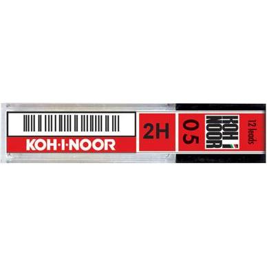 Koh-i-Noor Packung 12 Min. 05mm Abstufung (12 Stk., 0.50 mm, 2H) (E205-2HA)