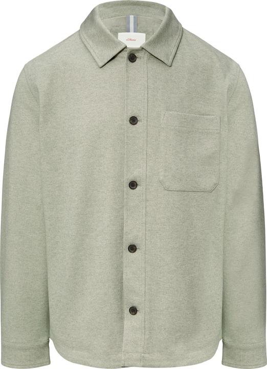 Produktbild S.Oliver Outdoor-Jacke Gefüttertes Overshirt in Wolloptik mit Eingrifftaschen (3XL)