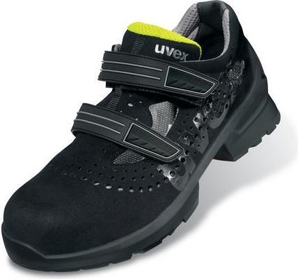 Actual product image Uvex Sports uvex 1 sandals S1 65609 black, yellow width 12 size 40 (S1, 40)