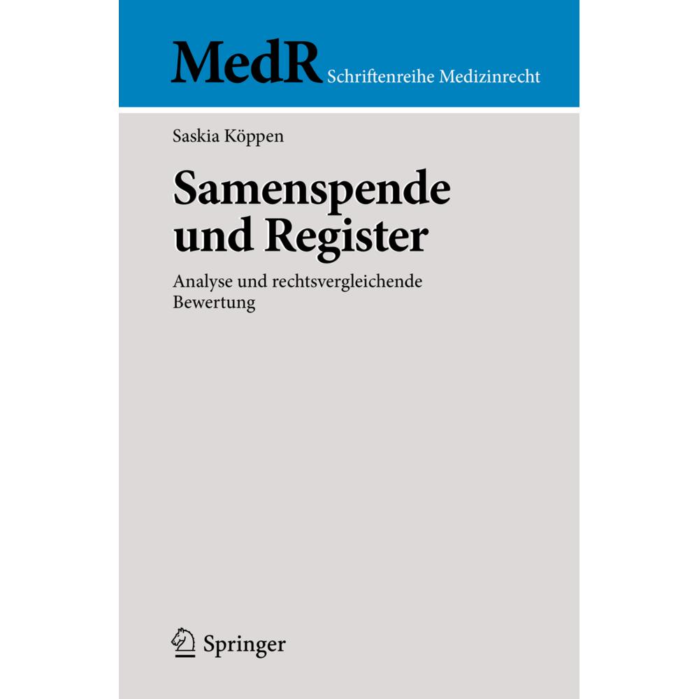 Samenspende und Register, Fachbücher von Saskia Köppen
