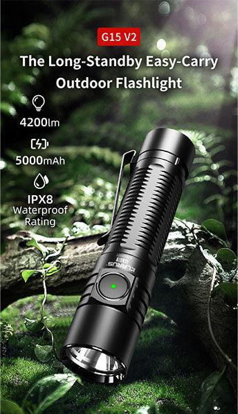 Produktbild Klarus G15 V2, LED Taschenlampe 4200 Lumen (inkl. Akku) (12 cm, 4200 lm)