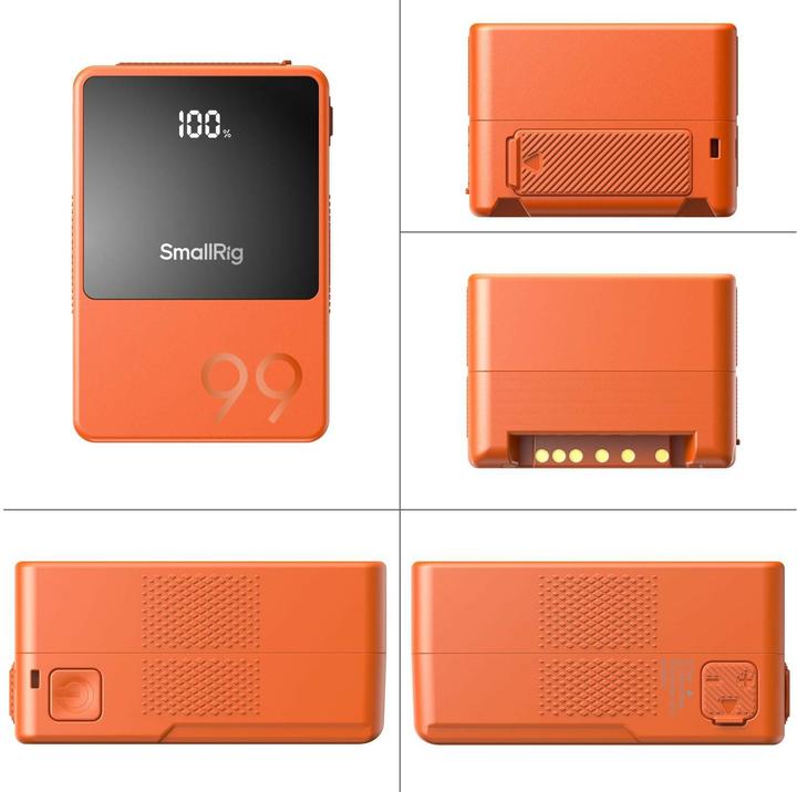 Image du produit SmallRig VB99 mini V Mount Batteryï¼Orangeï¼4929 (Batterie de l'appareil photo)