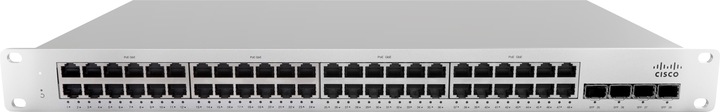Produktbild Cisco Meraki MS210-48LP 1G L2 Cld-Mngd 48x GigE 370W PoE Switch (48 Ports)