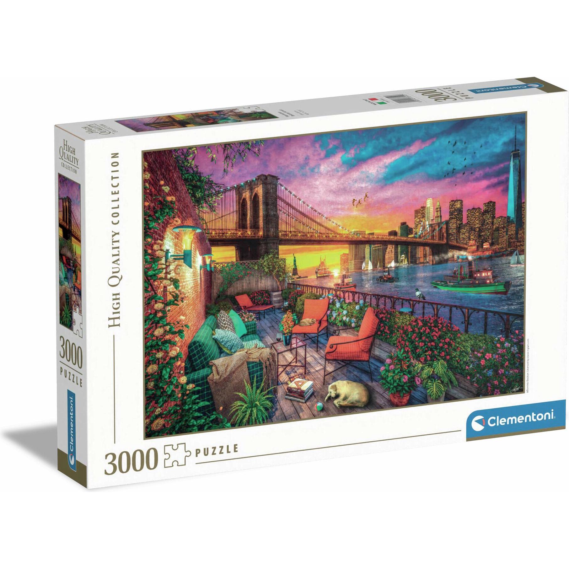 Clementoni Multicolore Puzzle Del Tramonto Del Balcone Di Manhattan, 3000 Pezzi. (3000 Pezzi)