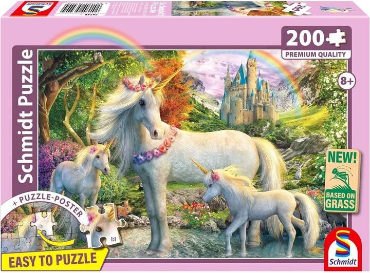 Schmidt Spiele Einhornstute mit zwei Fohlen 200 Teile (200 Teile)