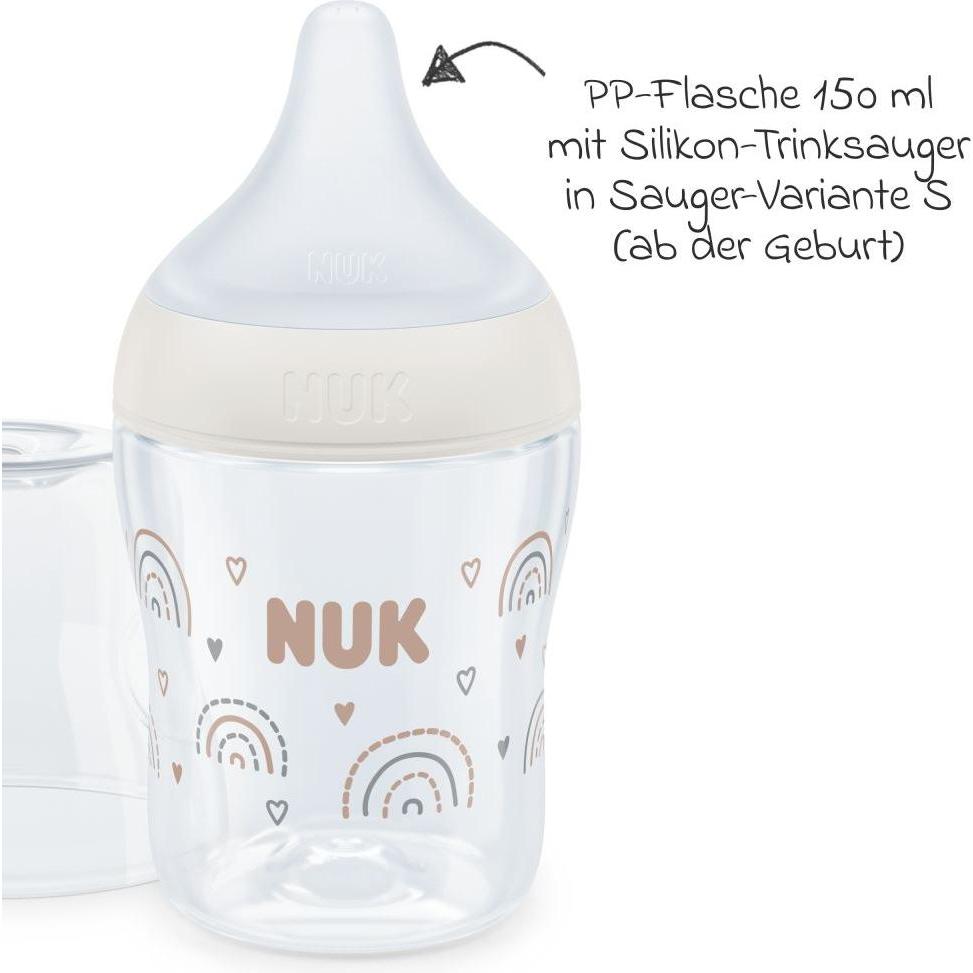 Thumbnail - NUK, Babyflasche, Babyflaschen PP-Flasche Perfect Match 150 ml + Silikon-Sauger (150 ml)