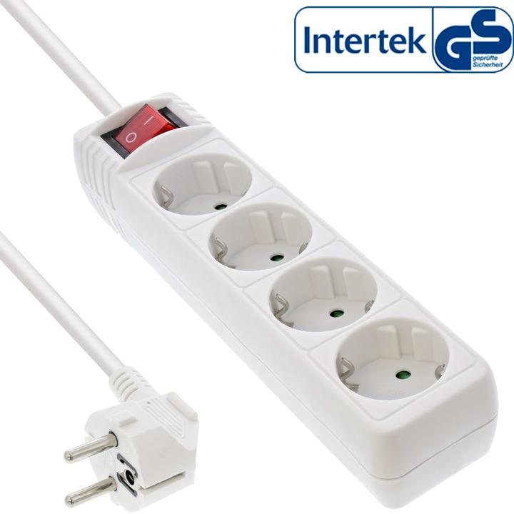 Produktbild InLine Steckdosenleiste (4 x, CEE 7/3, 1.50 m)