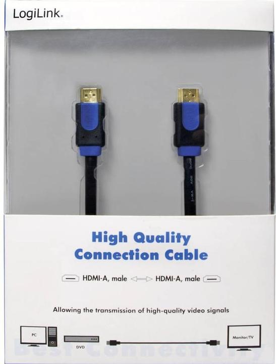 Image du produit LogiLink HDMI (Typ A) — HDMI (Typ A) (5 m, HDMI)