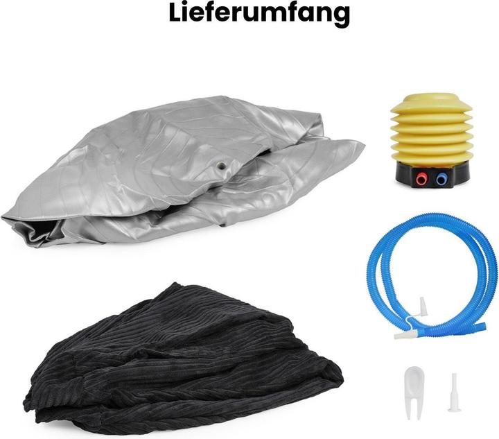 Produktbild Hermex Sitzball mit Schutzhülle Yoga-Ball Gymnastikball Fitnessball (75 cm)