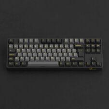 Akko "Black & Gold 5087S V1 Gaming Tastatur, RGB – V3 Cream Blue Pro Switches, ISO DE, schwarz & gold" (DE, Cable)