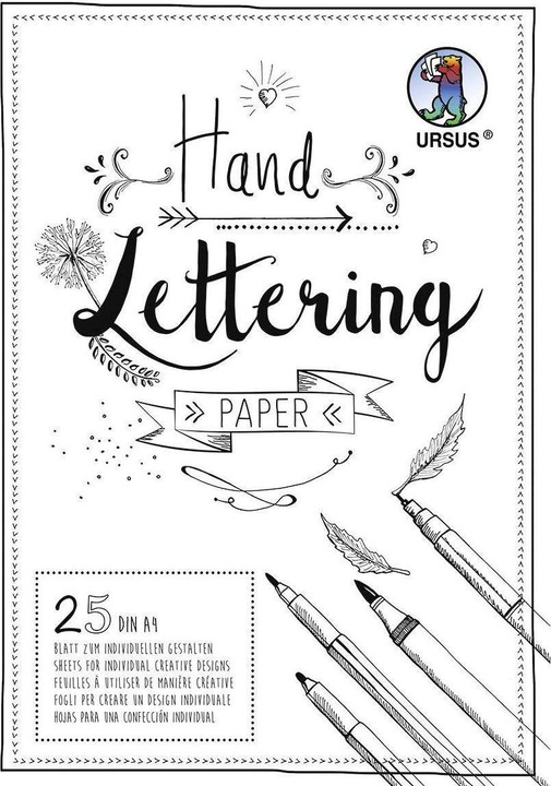 Ursus Handlettering (A4, Blanko)