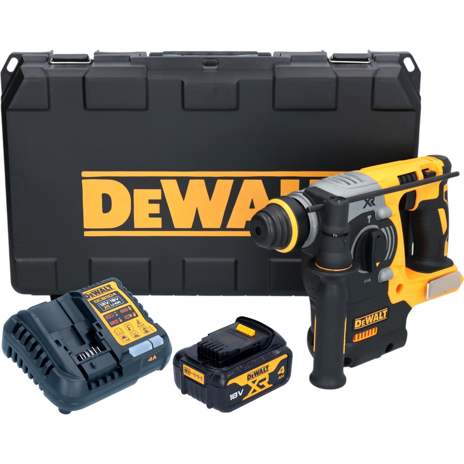 DeWalt, Trapano + Avvitatore a batteria, DCH 273 M1 Akku Kombihammer 18 V 2,1 J SDS Plus Brushless + 1x Akku 4,0 Ah + Ladegerät +