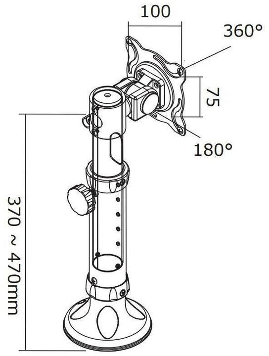 Image du produit Neomounts FPMA-D025Noir (Tables, 30", 12 kg)