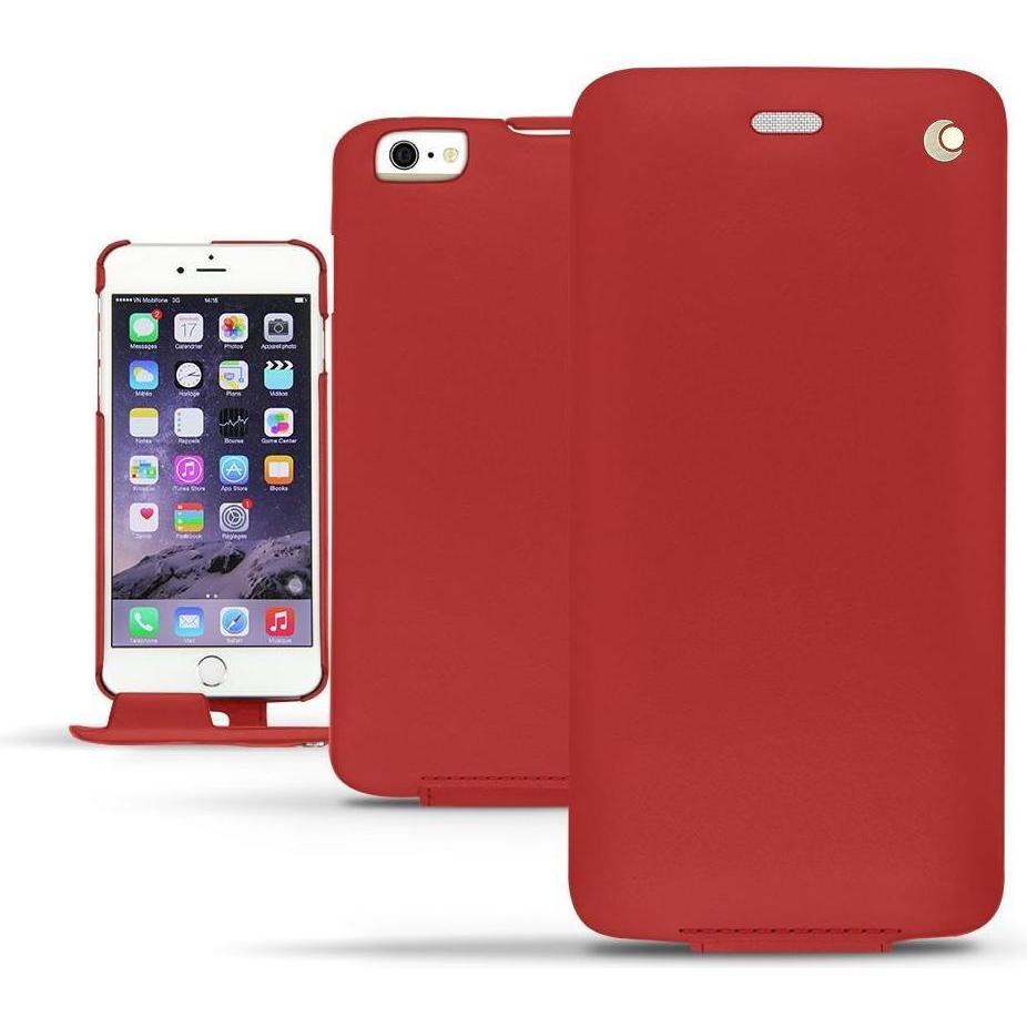 Noreve Lederschutzhülle vertikal (Apple iPhone 6 Plus), Smartphone Hülle, Rot