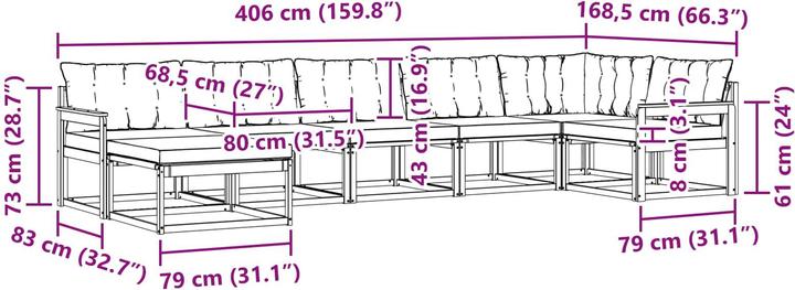 Produktbild vidaXL Sofa Set