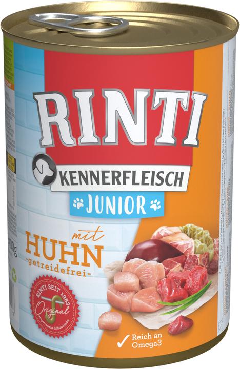 Produktbild Rinti Kennerfleisch Junior - mit Huhn (Junior, 1 Stk., 400 g)