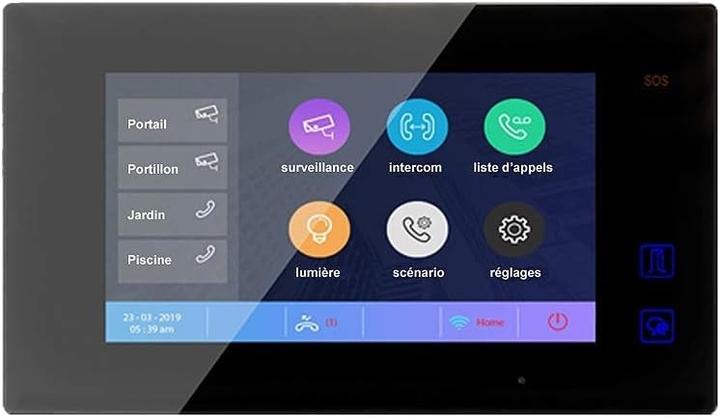 Digitone Moniteur wifi numérique avec écran couleur, ouverture à distance et installation simple