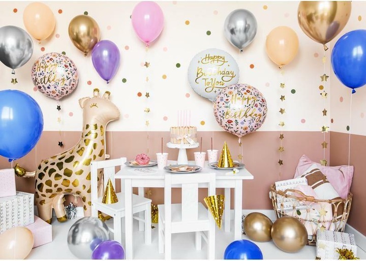 Immagine prodotto Partydeco Palloncino in foil Buon Compleanno Oro/Bianco