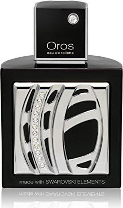Actual product image Armaf Oros Eau De Parfum Spray for Men with Swarovski Elements Woody Spicy 2.9 Fl Oz (Eau de parfum, 85 ml)