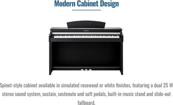 Produktbild Kurzweil M120 - Rosewood PVC (88 Tasten)