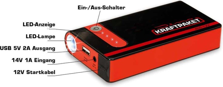 Produktbild Dino Schnellstartsystem 3in1 Kraftpaket (400 A, 9000 mAh)