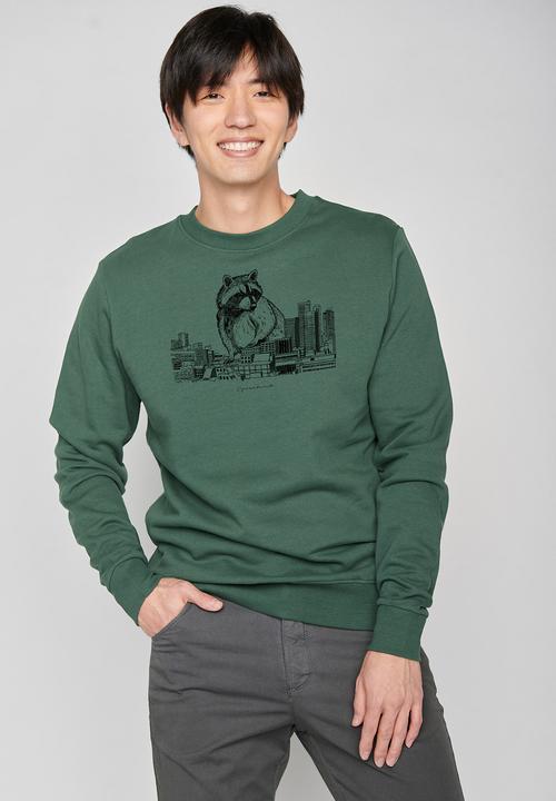 Produktbild Greenbomb Sweatshirt Animal Raccoon City (M)