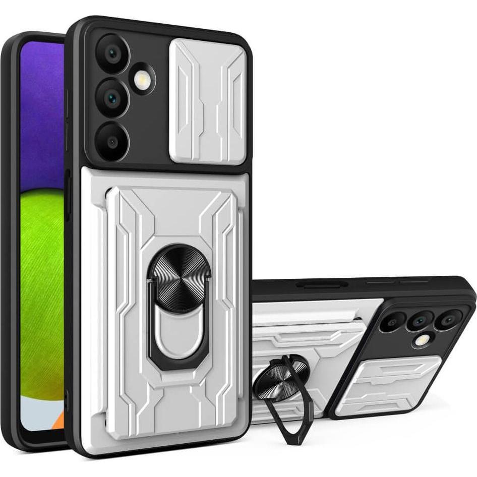 Cover-Discount Galaxy A16 - Armor Case mit Kickstand (Samsung Galaxy A16 5G), Smartphone Hülle, Weiss