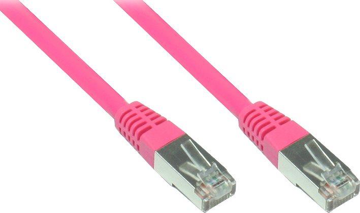 Produktbild Good Connections RNS® Patchkabel mit Rastnasenschutz, Cat. 6, S/FTP, PiMF, PVC, 250MHz, magenta, 30m (S/FTP, CAT6, 30 m)