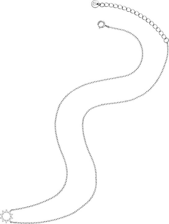 Produktbild Glanzstücke München Damen Blume/Kreis Sterling Silber Zirkonia silber 40,0 cm Basiskette + 5,5 cm Verlängerung - 31436 (Sterling Silber, 40 - 45 cm)