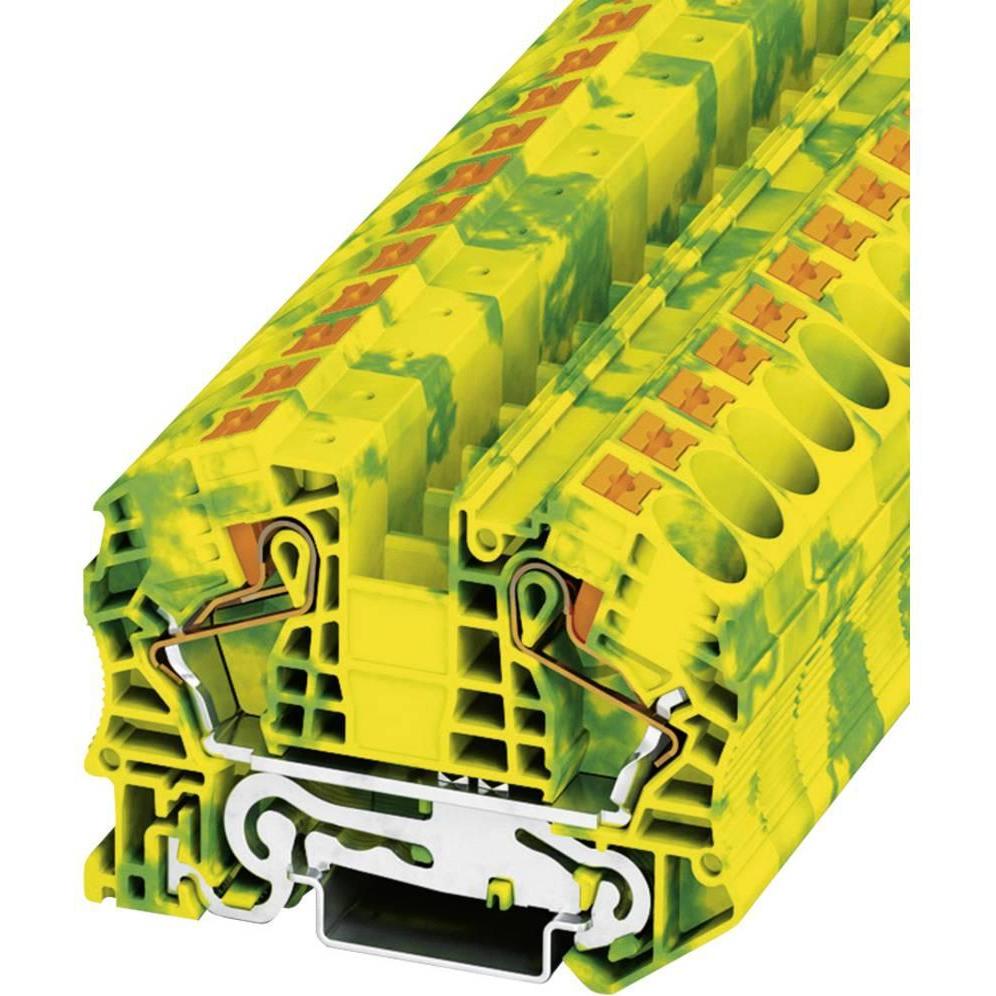 Phoenix Contact Push in terminal block 20-4 AWG,rn/yel, Cavo + Spina elettrica, Verde, Giallo