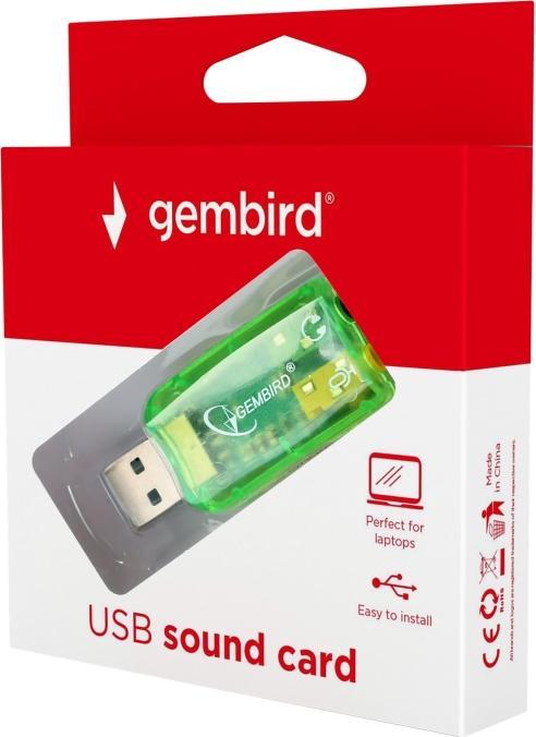 Image du produit Gembird CARTE SON USB EXT. VIRTUS/SC-USB-01 - Carte son (USB)