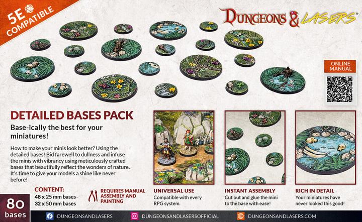 Actual product image Archon Studio Dungeons & Lasers - Detailed Bases Pack (English)