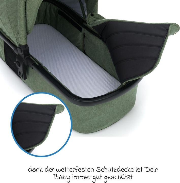 Produktbild Fillikid Kinderwagen 3 in 1 4-1 Kombi-Kinderwagen-Set Fill Jaguar mit (0 Monate - 4 Jahre)