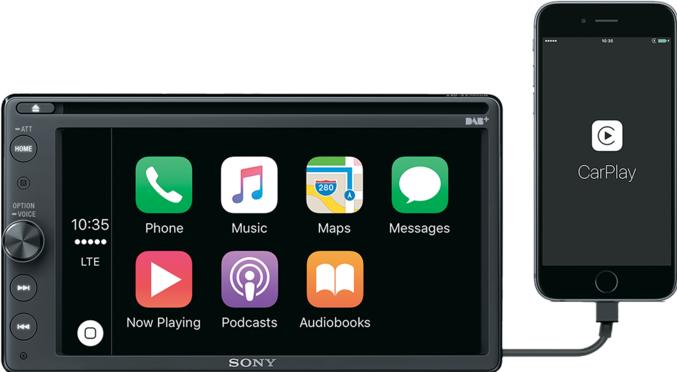 Actual product image Sony Xav-Ax205db (Android car, Apple Carplay)