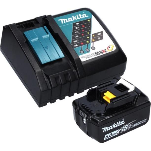 Thumbnail - Makita, Schleifmaschine + Poliermaschine, DBS 180 RG1 Akku Bandfeile 18 V 9 x 533 mm Brushless + 1x Akku 6,0 Ah + Ladege...