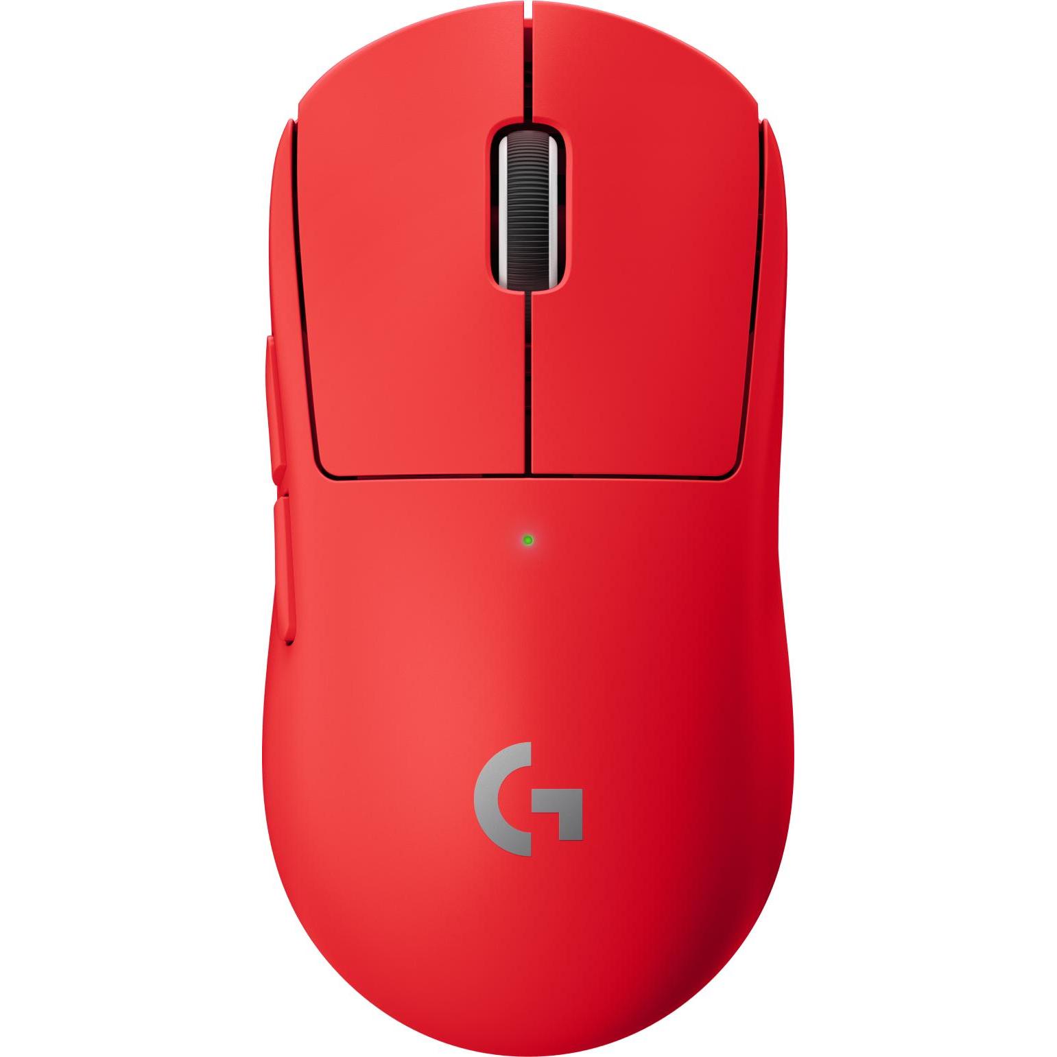 Logitech Pro X Superlight (Kabellos), Maus, Rot