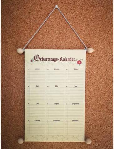 Rnk Verjaardagskalender (230 x 300 mm, Hardcover)