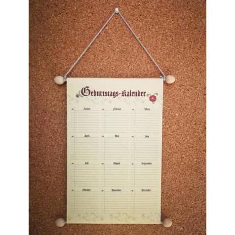 Rnk, Kalender, Geburtstagskalender (230 x 300 mm, Harter Einband)
